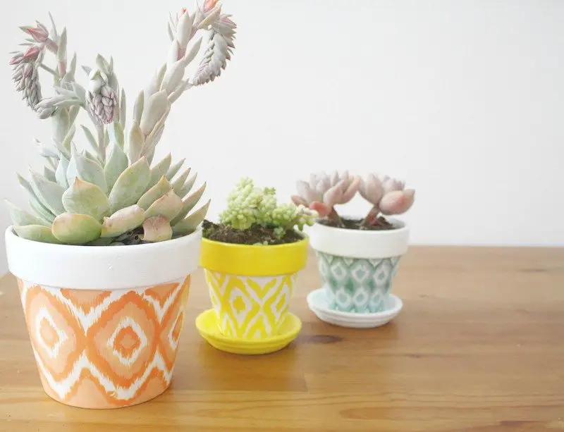 hand painted planters